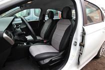 Citroen C-Elysee 2013–2022 Avtosedežne prevleke eko usnje + tkanina + Antara Antara A0010 (celoten komplet) fotografija 1