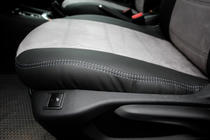 Citroen C-Elysee 2013–2022 Avtosedežne prevleke eko usnje + tkanina + Antara Antara A0010 (celoten komplet) fotografija 16