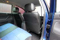 Volkswagen Passat B5 1997–2005 Prevleke za avtomobilske sedeže eko usnje + tkanina + alcantara Antara A006 (komplet za celotno notranjost) fotografija 13