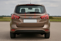 Ford B-Max 2012–2017 Kromirana letvica nad registrsko tablico (nerjavno jeklo) fotografija 1