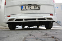 Ford Custom 2013–2022 Obloga zadnjega odbijača (za lakiranje) fotografija 3