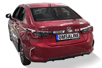 Honda City 2021– Kromirana letev nad registrsko tablico SD (3 kos, nerjavno jeklo) fotografija 2