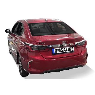Kromirana letev nad registrsko tablico SD (3 kos, nerjavno jeklo) Honda City 2021– fotografija 2