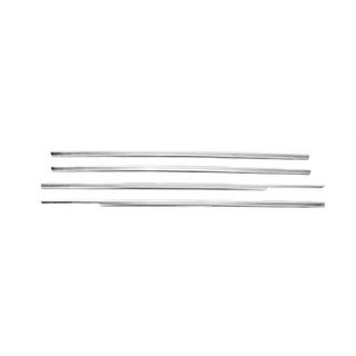 Zunanja okenska obroba (4 kosi, inox) Honda Civic 1995–2001 fotografija 2