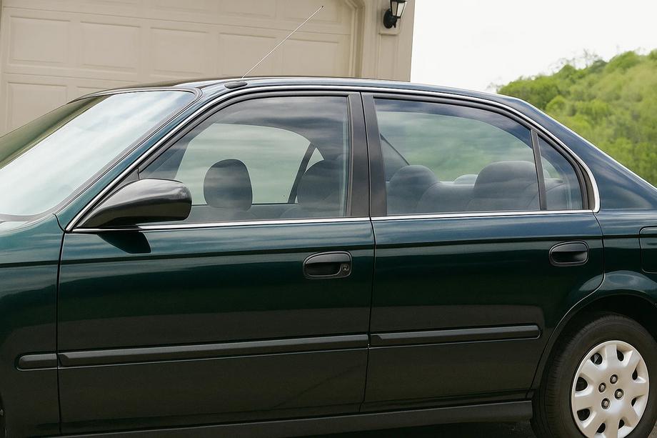 Honda Civic 1995–2001 Zunanja okenska obroba (4 kosi, inox) Image