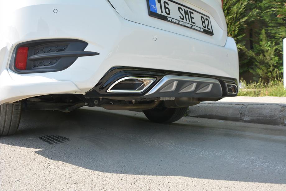 Honda Civic Limuzina X 2016–2021 Difuzor zadnjega odbijača (Meliset, v barvi) Image