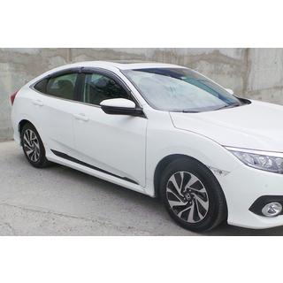 Zaščitne letve za vrata (4 kosi, črne) Honda Civic Limuzina X 2016–2021 fotografija 1