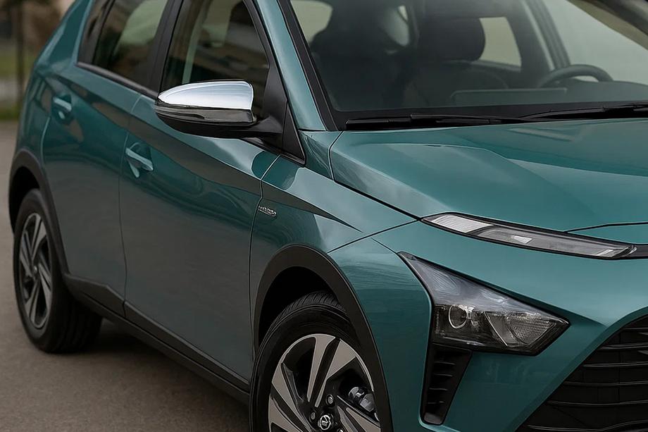 Hyundai Bayon 2021– Kromirani pokrovi ogledal (2 kosa, nerjavno jeklo) Image