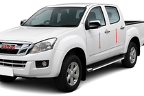 Isuzu D-Max 2011–2019 OmsaLine vratne letvice (nerjavno jeklo) fotografija 1