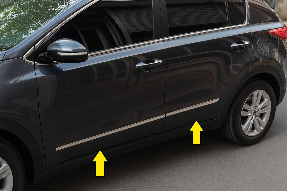 Kia Sportage 2010–2015 Letve za vrata iz nerjavečega jekla (4 kosi) Image