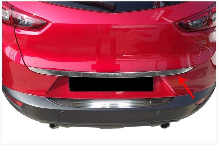Mazda CX-3 2015– Nerjaveča zaščitna letvica roba prtljažnika Image