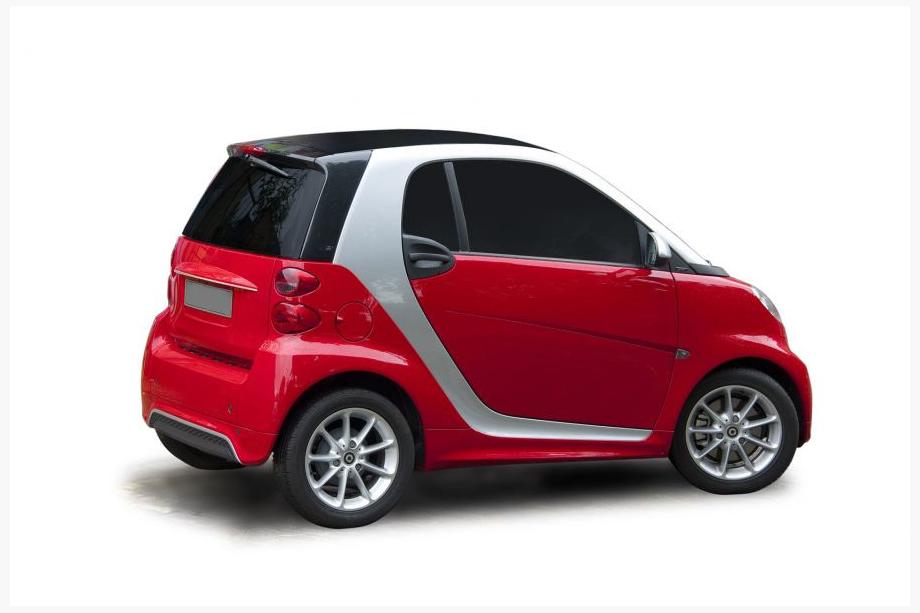 Smart 2007–2014 Kromirana letev nad registrsko tablico Image