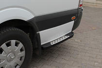 Volkswagen LT 1995–2006 Bočne stopnice DOT-Line za kolesom (2 kos, aluminij) Dolga medosna razdalja fotografija 1