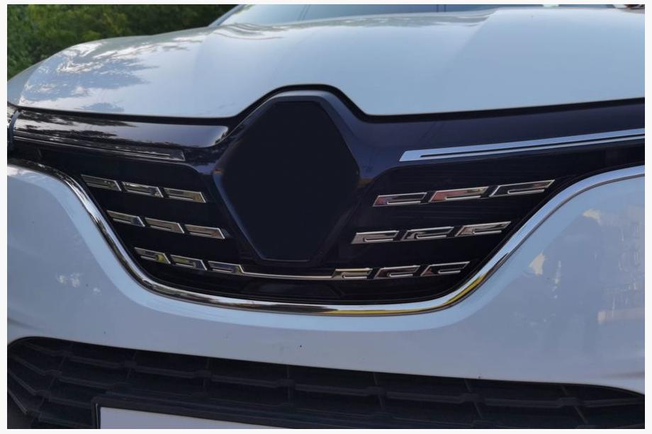 Renault Megane IV 2016–2025 Nerjaveči okrasni dodatki za masko hladilnika 2021+ (set 5 kosov) Image