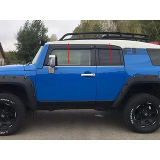 Spodnje okenske letvice iz nerjavečega jekla (4 kosi) Toyota FJ Cruiser 2006–2022 fotografija 1