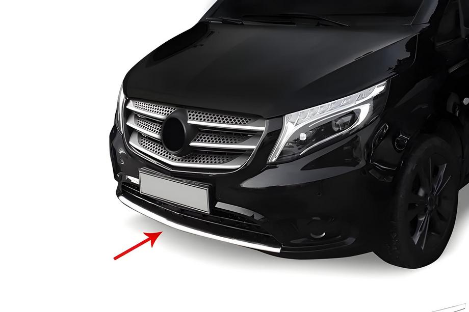 Mercedes Vito/V-razred W447 2014– Nerjaveče jeklene obloge za sprednji odbijač Image