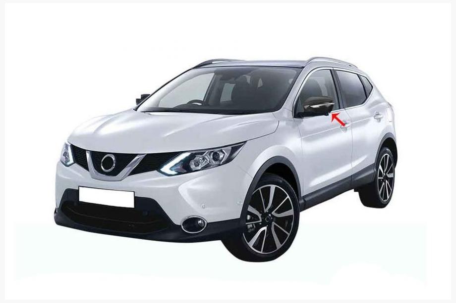 Nissan X-trail T32/Rogue 2014–2021 Karbonasti pokrovi ogledal iz pravega karbona (2 kos) Image