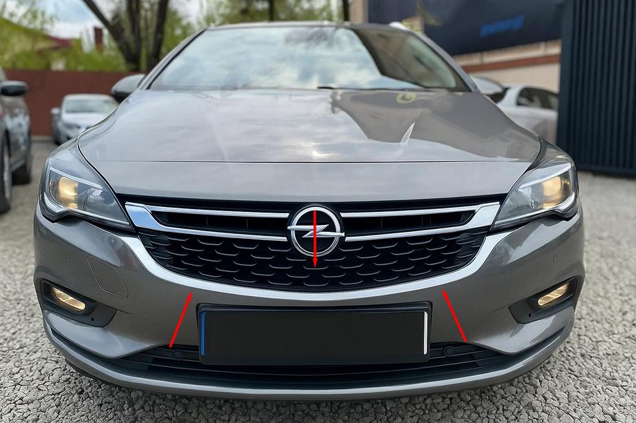 Opel Astra K 2016–2021 Okvir sprednje maske (nerjavno jeklo) Image