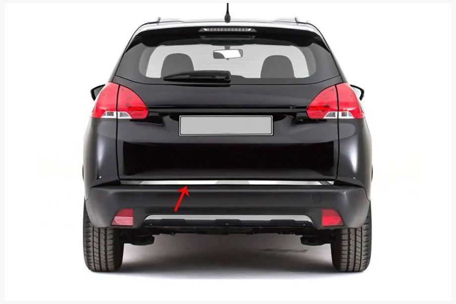 Peugeot 2008 2013–2019 Zaščitna letev roba prtljažnika (nerjaveče jeklo) Image