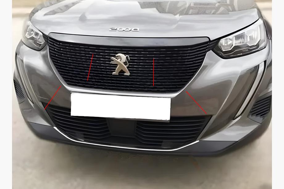 Peugeot 2008 2019– Okvir maske (3 kosi, nerjavno jeklo) Image