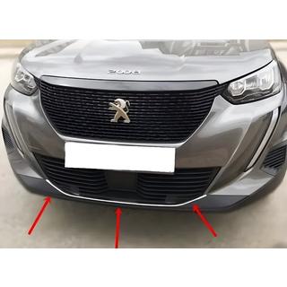 Kromirana zaščitna letev za sprednji odbijač (1 kos, nerjaveče jeklo) Peugeot 2008 2019– fotografija 1