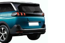 Peugeot 5008 2016–2023 Kromirana letev nad registrsko tablico OmsaLine (nerjavno jeklo) fotografija 1