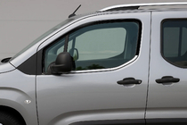 Peugeot Partner/Rifter 2019– Okenske obrobe (2 kosa, nerjavno jeklo) fotografija 2