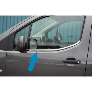 Okenske obrobe (2 kosa, nerjavno jeklo) Peugeot Partner/Rifter 2019– fotografija 1