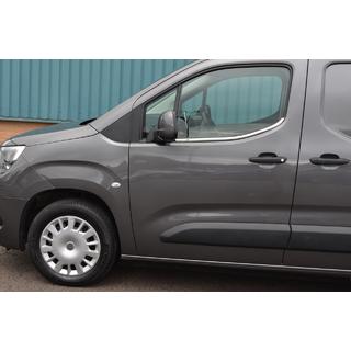 Okenske obrobe (2 kosa, nerjavno jeklo) Peugeot Partner/Rifter 2019– fotografija 4
