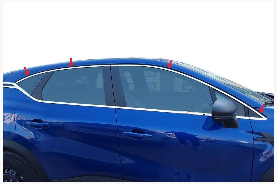 Renault Captur 2019– Zgornje okenske letve (8 kosov, nerjaveče jeklo) Image