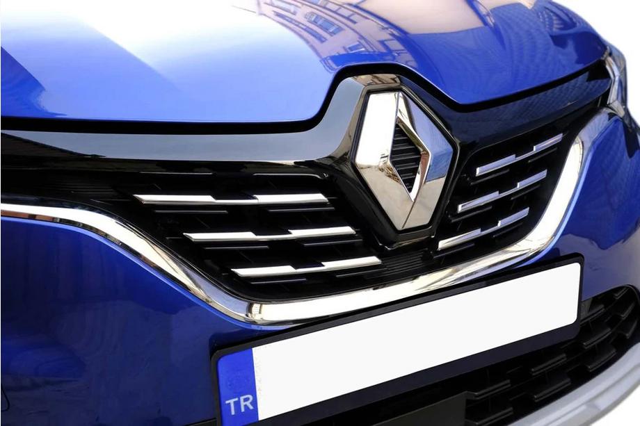 Renault Captur 2019– Nerjaveče okrasne letvice za masko (6 kosov) Image