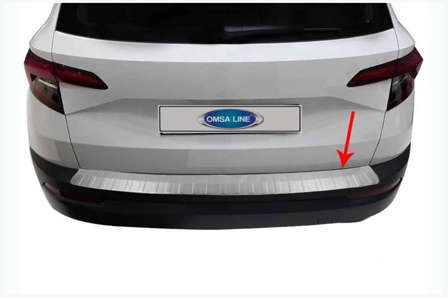 Skoda Karoq 2018– OmsaLine zaščitna letev zadnjega odbijača (nerjavno jeklo) Image