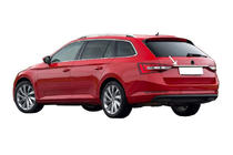 Skoda Superb 2015–2024 Letvica nad registrsko tablico SW (nerjaveče jeklo) fotografija 1