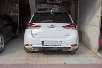 Toyota Auris 2012–2018 Difuzor zadnjega odbijača (2016-2018, pripravljen za lakiranje) fotografija 2