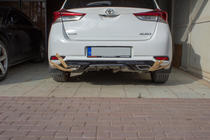 Toyota Auris 2012–2018 Difuzor zadnjega odbijača (2016-2018, pripravljen za lakiranje) fotografija 3