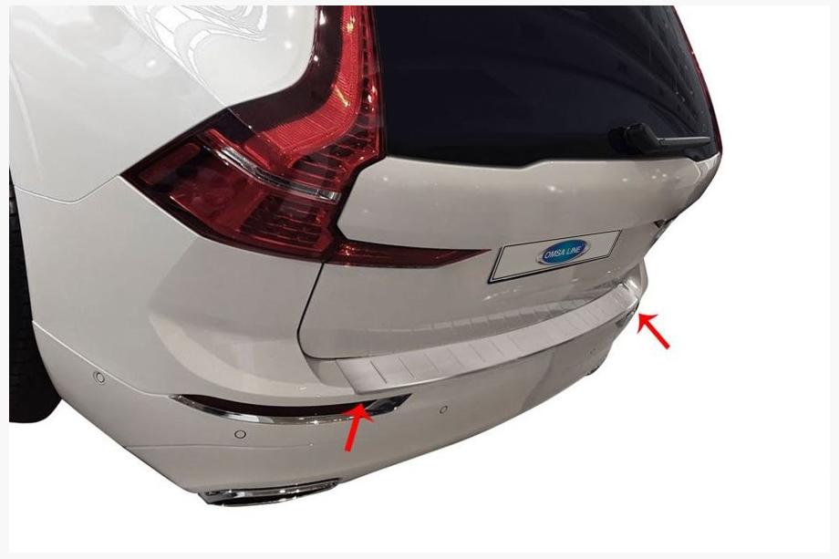 Volvo XC60 2017– Nerjaveča zaščitna letev za zadnji odbijač Image
