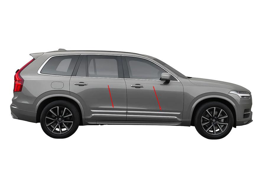 Volvo XC90 2015– Letve za vrata iz nerjavnega jekla (komplet 4 kos) Image