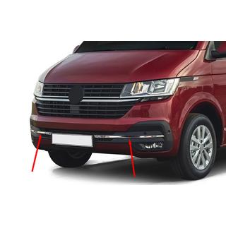 Kromirana obloga rešetke odbijača 2019+ (4 kosi, nerjavno jeklo) Volkswagen T6 2015–2024 fotografija 1