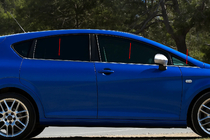 Seat Leon 2005–2012 Zunanje okenske letvice Carmos (6 kos, nerjaveče jeklo) fotografija 1