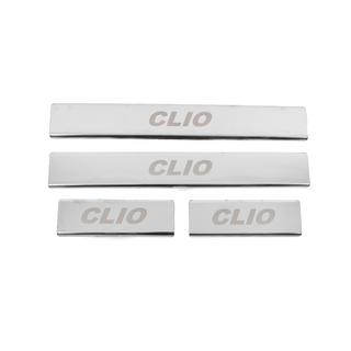 Zaščitne letve za pragove Carmos (4 kosi, nerjavno jeklo) Renault Clio IV 2012–2019 fotografija 1