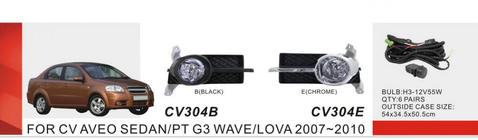 Chevrolet Aveo T250 2005–2011 Komplet meglenk (Sedan) fotografija 1
