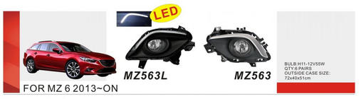 Mazda 6 2012–2024 Meglenke 2013-2015 (2 kosa, halogenske) fotografija 1