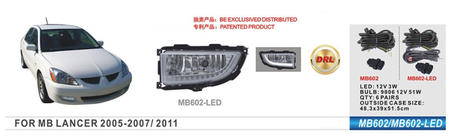 Mitsubishi Lancer 9 2004–2008 Meglenke (2 kos, LED) fotografija 1
