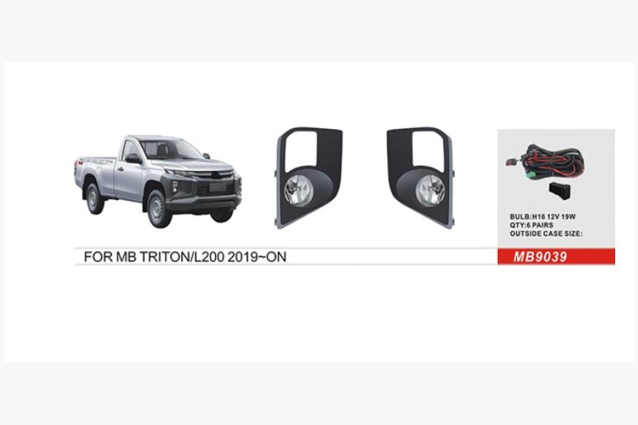 Mitsubishi L200 2015–2024 Komplet meglenk 2019+ (2 kos, halogen) Image
