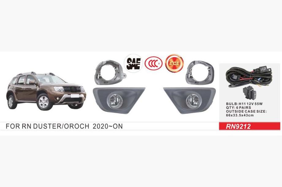Renault Duster 2008–2017 Meglenke 2015-2018 (2 kosa, halogenske) Image