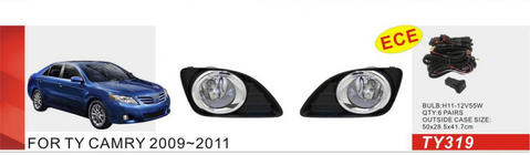 Toyota Camry 2006–2011 Komplet meglenk 2009-2011 (2 kosa, halogenske) fotografija 1