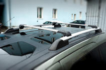 Citroen Berlingo 2008–2018 Zaklepni prečni nosilci za strešne sani Skybar V1 (2 kos) Črna fotografija 1