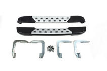 Volkswagen Crafter 2006–2016 Bočne stopnice DOT-Line za kolesom (2 kos, aluminij) Dolga fotografija 1