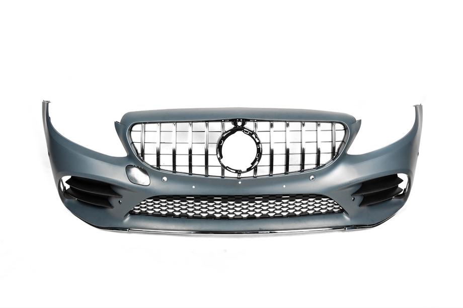 Mercedes C-class W205 2014–2021 Sprednji odbijač kompleten (AMG Line 2018-2021) Fotografija 9