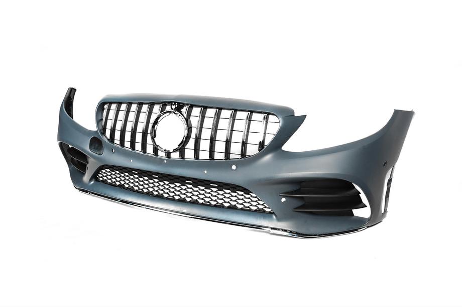 Mercedes C-class W205 2014–2021 Sprednji odbijač kompleten (AMG Line 2018-2021) Fotografija 8